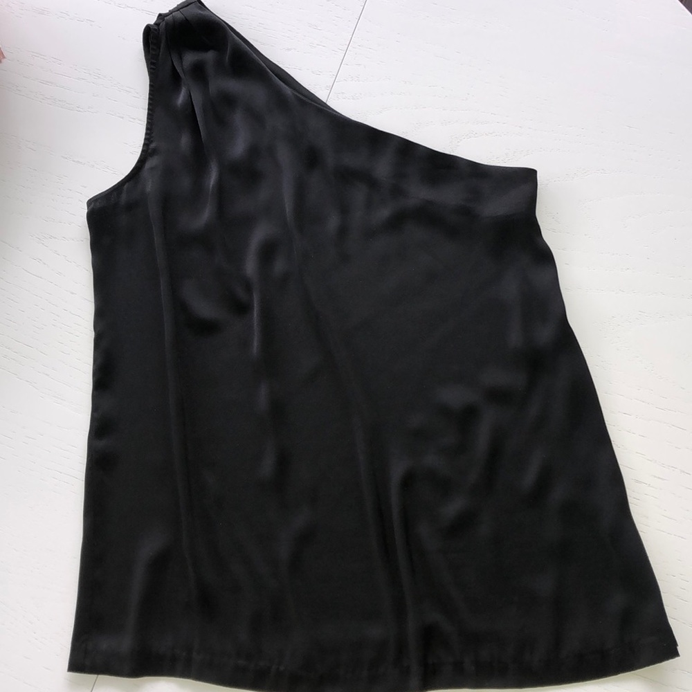 Jacob one shoulder black top.